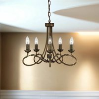Kronleuchter GOTICA 6 Gold kürzbar Esstisch Lampe Kronleuchter GOTICA 6 Gold kürzbar Esstisch Lampe von ELSTEAD