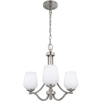 Kronleuchter Hängelampe Deckenleuchte Stahl Glas Nickel d 48,3 cm Esszimmerlampe Kronleuchter Hängelampe Deckenleuchte Stahl Glas Nickel d 48,3 cm Esszimmerlampe von ELSTEAD