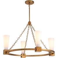 Kronleuchter Metall Glas 83,8 cm breit H: max. 205,7 cm Ring von ELSTEAD