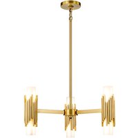 Kronleuchter Metall Glas B: 66 cm H: max. 141,4 cm 6x E14 von ELSTEAD