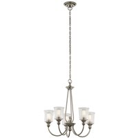 Kronleuchter mit Schirm Glas Metall Ø66cm Jugendstil Kronleuchter mit Schirm Glas Metall Ø66cm Jugendstil von ELSTEAD