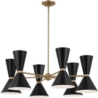 Kronleuchter verstellbar B: 98,4 cm 12x Metall E27 Modern von ELSTEAD