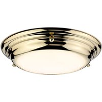 LED Deckenleuchte in Messing Ø25cm Bad Lampe ANISA von ELSTEAD