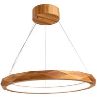 LED Kronleuchter Ring Teak Holz Furnier 3000 K Modern LED Kronleuchter Ring Teak Holz Furnier 3000 K Modern von ELSTEAD