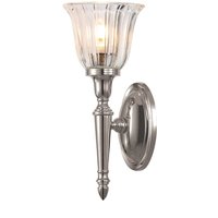 LED Messinglampe Badezimmer in Nickel IP44 rostfrei von ELSTEAD