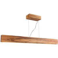 LED Pendelleuchte Holz Furnier Teak 3000 K 127 cm lang LED Pendelleuchte Holz Furnier Teak 3000 K 127 cm lang von ELSTEAD