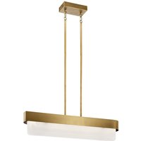 LED Pendelleuchte Metall Glas L: 92,5 cm in Messing LED Pendelleuchte Metall Glas L: 92,5 cm in Messing von ELSTEAD