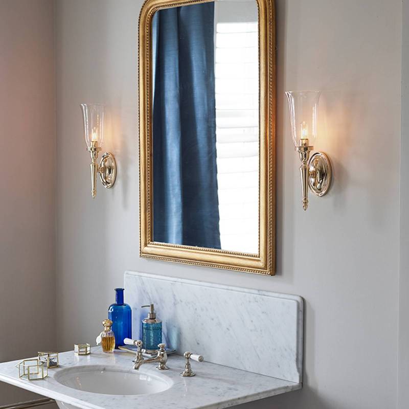 LED-Wandleuchte Dryden, Bad, mit Glasschirm, IP44 LED-Wandleuchte Dryden, Bad, mit Glasschirm, IP44 von ELSTEAD