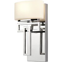 Lanza - 1 Licht Badezimmer Wandleuchte Chrom poliert IP44, G9 - Elstead von ELSTEAD