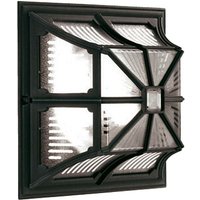 Lighting CP12-BLACK Deckenleuchte Wandleuchte Chapel 1xE27 100W Druckguss-Aluminium schwarz, Polycarbonat H:30cm B:30cm IP44 dimmbar - Elstead von ELSTEAD