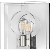 Elstead - Lighting QN-LUDLOW1-PN quintiesse Wandleuchte Ludlow E27 1x40W Stahl, Nickel poliert Acryl klar H:26.1cm B:26cm dimmbar von ELSTEAD