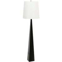 Lighting ascent-fl-blk-w Stehleuchte ascent E27 1x60W Stahl schwarz, Kunstseide weiß L:46cm H:181cm B:46cm mit Schalter - Elstead von ELSTEAD