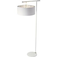 Lighting balance-fl-wpn Stehleuchte Balance 1xE27 Nickel poliert, Stoff weiss H:161,6cm L:67,7cm B:45,5cm - Elstead von ELSTEAD