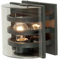 Elstead - Lighting frida-m Wandleuchte Frida 1xE27 100W IP54 Druckguss-Aluminium graphit, Polycarbonat H:21cm B:21cm dimmbar von ELSTEAD