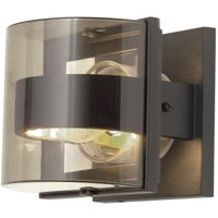 Elstead - Lighting frida-s Wandleuchte Frida 1xE27 60W Druckguss-Aluminium, Polycarbonat graphit IP54 H:16cm B:16cm dimmbar von ELSTEAD