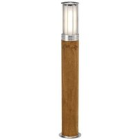 Lighting hornsea-b-ss Wegeleuchte Hornsea E27 18W IP55 Teaks, Edelstahl Polycarbonat Teak mit Edelstahl B:12cm Ø12cm - Elstead von ELSTEAD