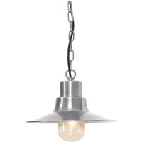 Lighting sheldon-ch-an Hängeleuchte Somerton 1xE27 100W Messing antik Nickel H:33-95cm Ø:29.5cm IP44 dimmbar höhenverstellbar - Elstead von ELSTEAD