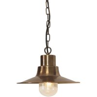 Lighting sheldon-ch-br Hängeleuchte Somerton 1xE27 100W Altmessing H:33-95cm Ø:29.5cm IP44 dimmbar höhenverstellbar - Elstead von ELSTEAD