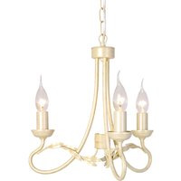 Lüster GOTICA 6 Creme 3xE14 kürzbar Rustikal Lampe von ELSTEAD