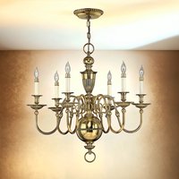 Messing Kronleuchter Wohnzimmer Barock opulent von ELSTEAD