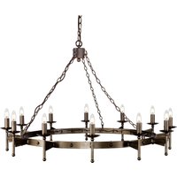 Mittelalterlicher Kronleuchter Schmiedeeisen groß Ø1,3m Mittelalterlicher Kronleuchter Schmiedeeisen groß Ø1,3m von ELSTEAD