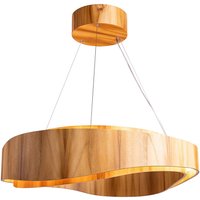Moderne Hängelampe LED rund Ø 80 cm groß Teak Holz Furnier Moderne Hängelampe LED rund Ø 80 cm groß Teak Holz Furnier von ELSTEAD