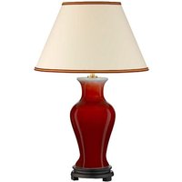 [NEUWERTIG] B-Ware Majin Tischleuchte Lampe Tischlampe Mit Rotem Keramikfuß Small Leuchte Spot von ELSTEAD