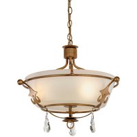 Pendelleuchte CAMELOT 10 Gold Ø43cm kürzbar Lampe von ELSTEAD