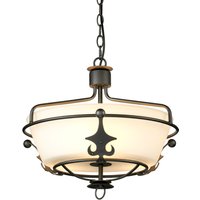 Pendelleuchte CAMELOT 10 Graphit Ø43cm Lampe von ELSTEAD