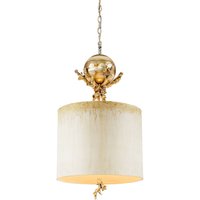 Pendelleuchte ELIF Ø38cm Creme kürzbar Hängelampe