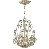 Pendelleuchte Hängelampe Deckenlampe Stahl Silber d 30,5 cm Esszimmerleuchte von ELSTEAD