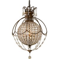Prunkvolle Pendelleuchte NOBLES Kristall Schirm Ø46cm Prunkvolle Pendelleuchte NOBLES Kristall Schirm Ø46cm von ELSTEAD