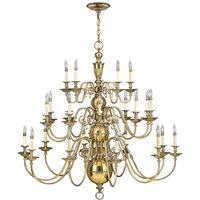 Riesen Kronleuchter Messing massiv Barock Ø123cm Riesen Kronleuchter Messing massiv Barock Ø123cm von ELSTEAD