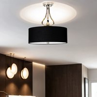 Runde Deckenleuchte LED Schwarz Chrom IP44 Badezimmer Runde Deckenleuchte LED Schwarz Chrom IP44 Badezimmer von ELSTEAD