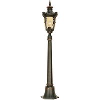 Rustikale Wegeleuchte AMY 116,5cm hoch in Bronze von ELSTEAD