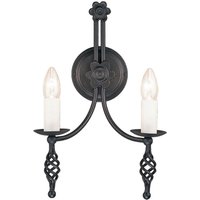 Schwarze Wandlampe Rustikal Schlafzimmer Flur Schwarze Wandlampe Rustikal Schlafzimmer Flur von ELSTEAD