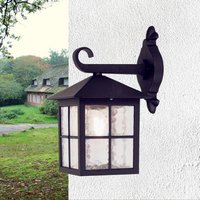 Schwarze Wandleuchte Aluminium IP43 Rustikal Außen von ELSTEAD
