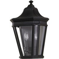Schwarze Wandleuchte Aluminium IP44 Rustikal E14 von ELSTEAD
