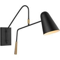 Simon 1 Licht Wandleuchte, Midnight Black, E27 - Elstead von ELSTEAD