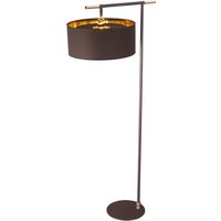 Stehlampe Braun Gold 162cm Stoff Schirm Wohnzimmer Stehlampe Braun Gold 162cm Stoff Schirm Wohnzimmer von ELSTEAD