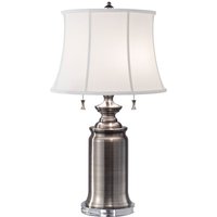 Stehlampe JOHA in Nickel Antik 69cm 2-flmg Lampe von ELSTEAD