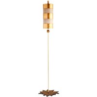Stehleuchte Standleuchte Designleuchte Blattgold Taupe Brennnessel Design E27 von ELSTEAD