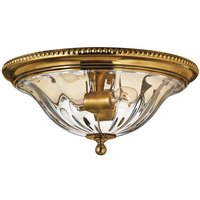 Stilvolle Deckenleuchte Messing Glas Wohnzimmer von ELSTEAD