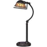 Tischlampe Beistelllampe Nachttischlampe Schlafzimmerlampe led h 50 cm Bronze von ELSTEAD