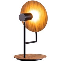 Tischlampe Metall Teakholz Furnier 46 cm hoch Modern Tischlampe Metall Teakholz Furnier 46 cm hoch Modern von ELSTEAD