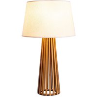 Tischlampe Stoff Teak Holz Furnier Stoff 66 cm E27 Tischlampe Stoff Teak Holz Furnier Stoff 66 cm E27 von ELSTEAD
