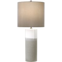 Tischlampe VASO Keramik Grau H:68cm Nachttisch von ELSTEAD