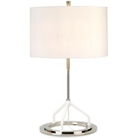 Tischleuchte Beistelllampe Nachttischlampe Nickel D 40 cm Schlafzimmerleuchte von ELSTEAD