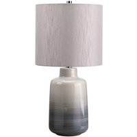 Tischleuchte Beistelllampe Wohnzimmerlampe Porzellan Blau Grau h 61 cm 1 Flammig von ELSTEAD