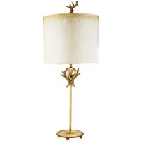 Tischleuchte ELIF in Blattsilber H:80cm Bodenlampe von ELSTEAD